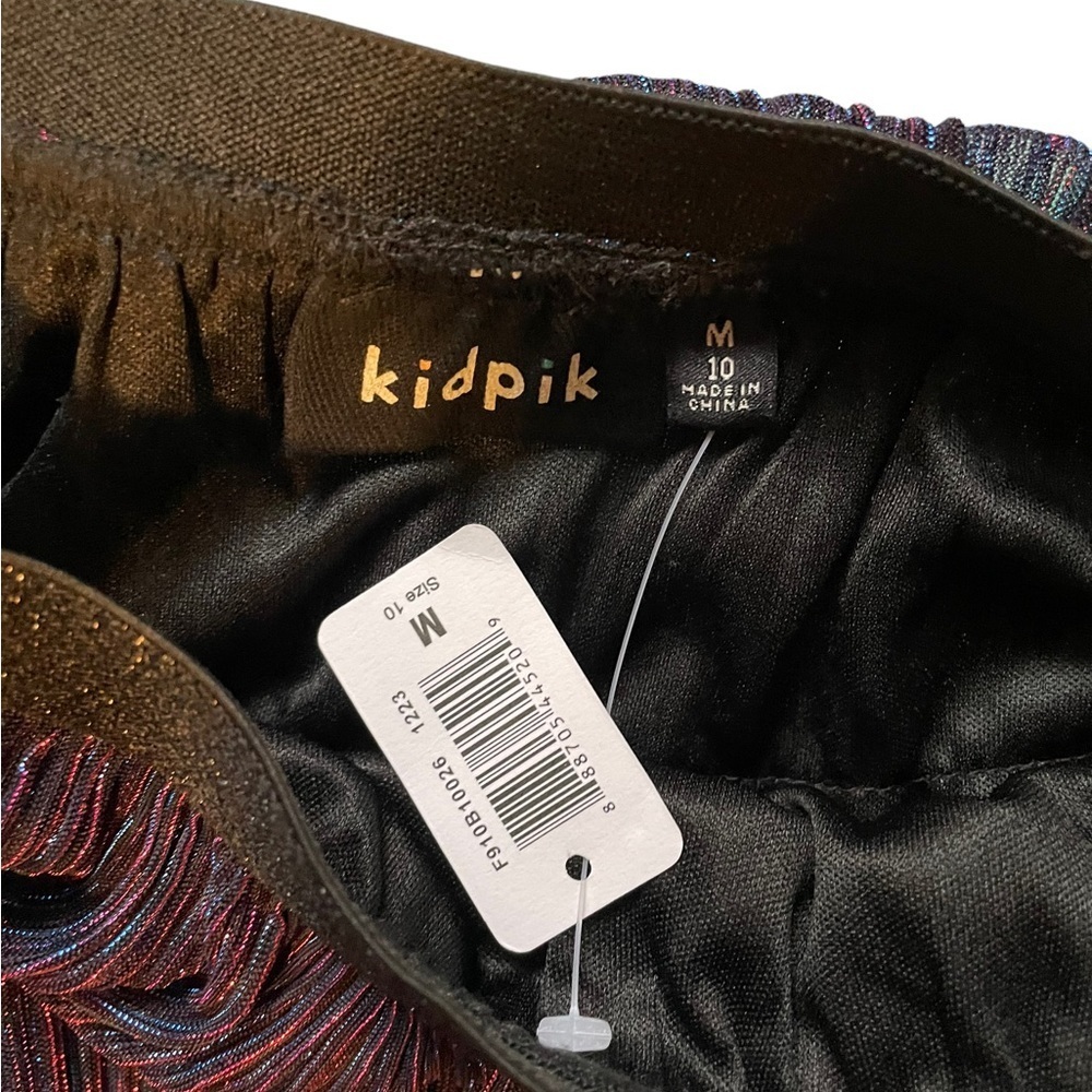 NWT- KidPik TWISTED METALLIC SKIRT Size M 10 - Picture 3 of 3